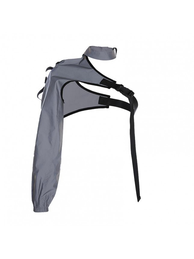Reflective top irregular school bag fastess streamer T shirt