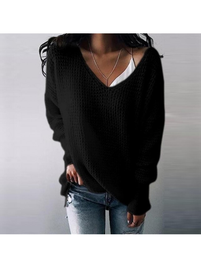 Solid color long section sweater fashion outfits