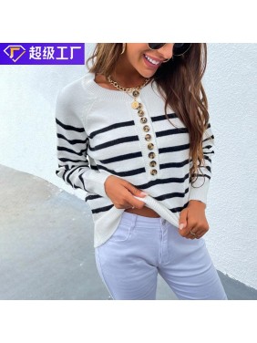 Striped top sweater fashion outfits