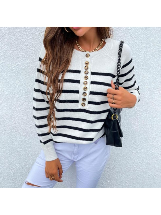 Striped top sweater fashion outfits