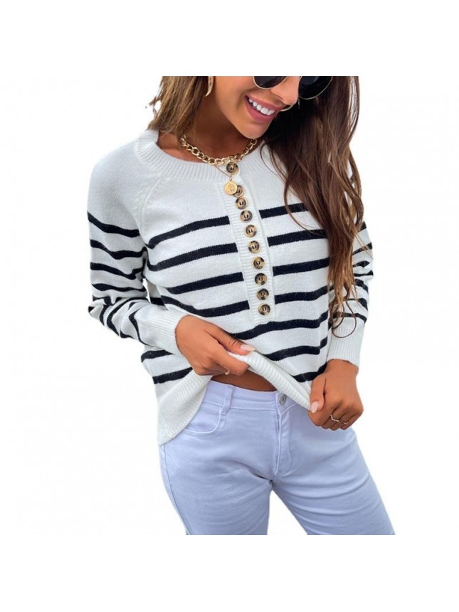 Striped top sweater fashion outfits