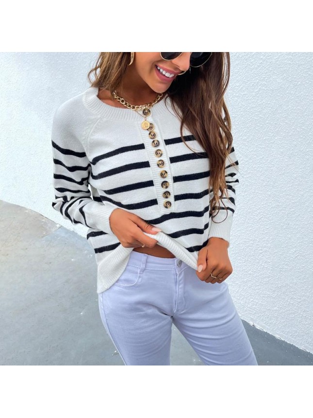 Striped top sweater fashion outfits
