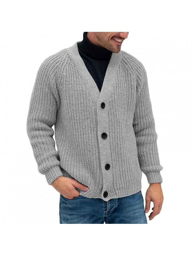 Sweater cardigan men’s single breasted knit tops fashion outfits