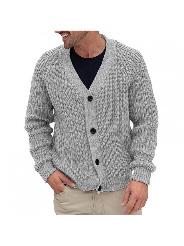 Sweater cardigan men’s single breasted knit tops fashion outfits