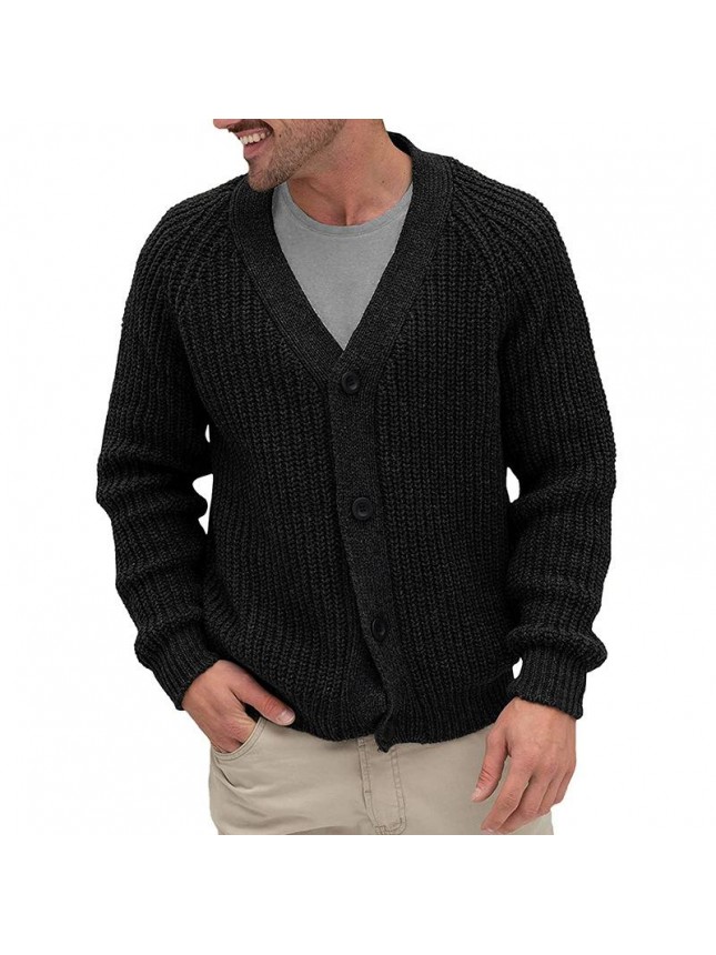 Sweater cardigan men’s single breasted knit tops fashion outfits