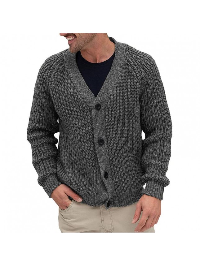 Sweater cardigan men’s single breasted knit tops fashion outfits