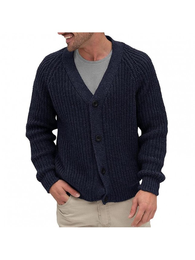 Sweater cardigan men’s single breasted knit tops fashion outfits