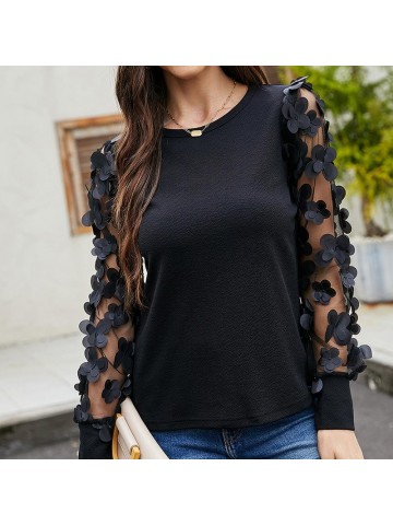 Black long sleeved T shirt