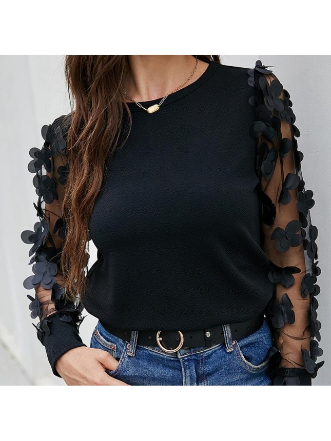 Black long sleeved T shirt