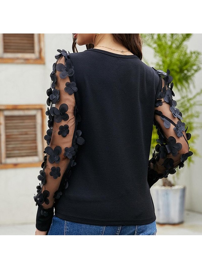 Black long sleeved T shirt