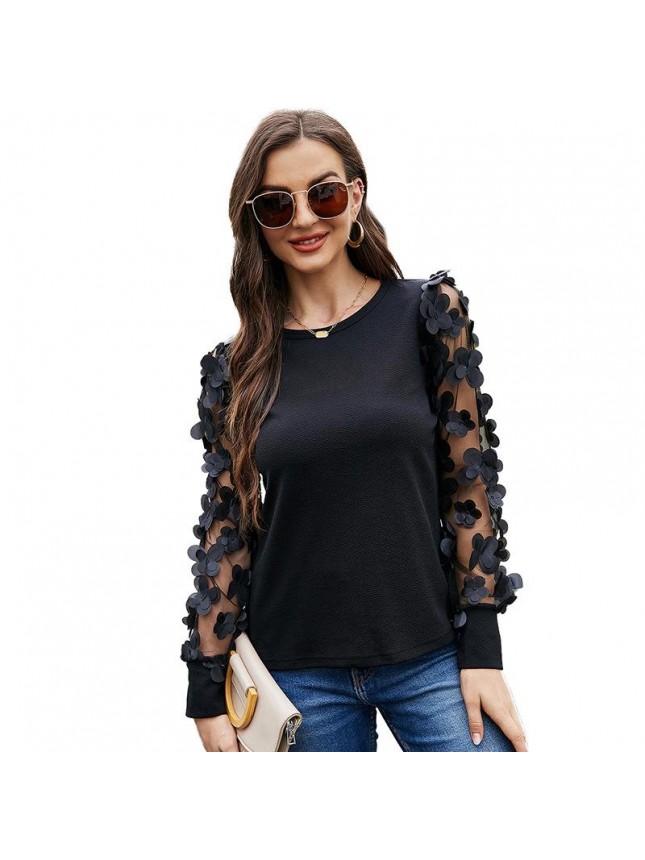 Black long sleeved T shirt