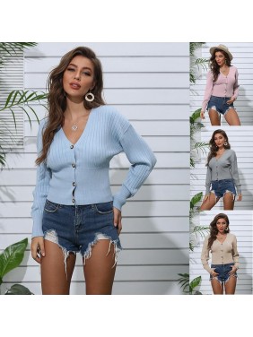 Sweater candy color button shirt fashion outfits