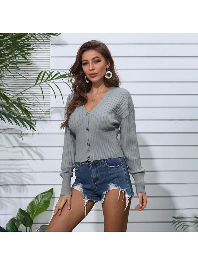 Sweater candy color button shirt fashion outfits