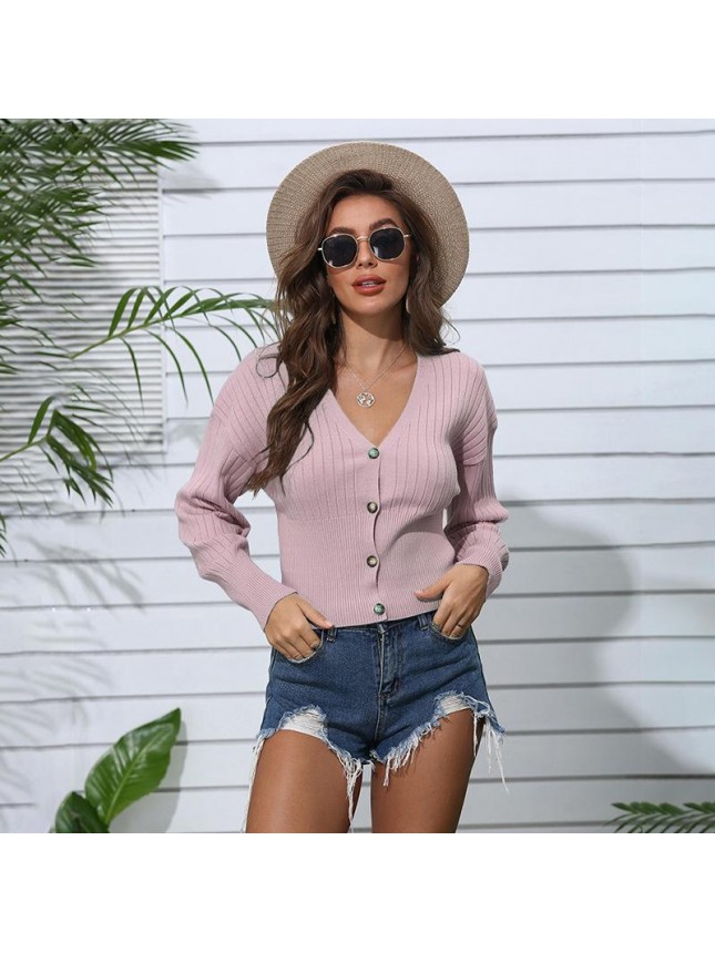 Sweater candy color button shirt fashion outfits