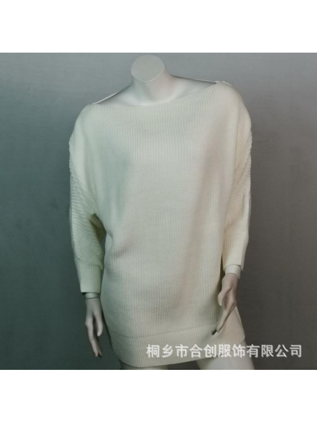 Sweater dress reverse shoulder knit sweater fashion outfits