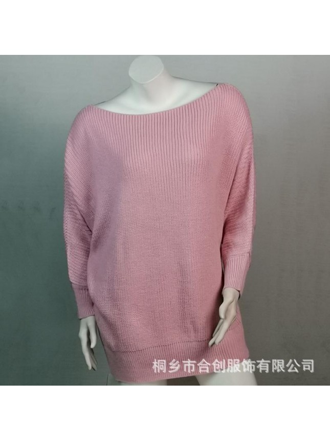 Sweater dress reverse shoulder knit sweater fashion outfits