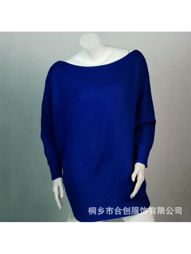 Sweater dress reverse shoulder knit sweater fashion outfits