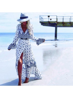 Large size bohemian panty skirt beach dress
