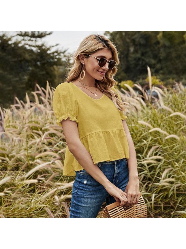 Upper, sweet yellow T shirt