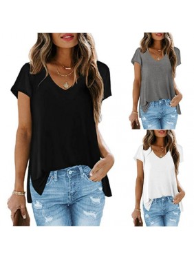 Solid color T shirt pending the fork fashion outfits