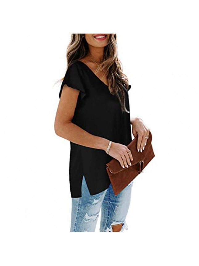 Solid color T shirt pending the fork fashion outfits
