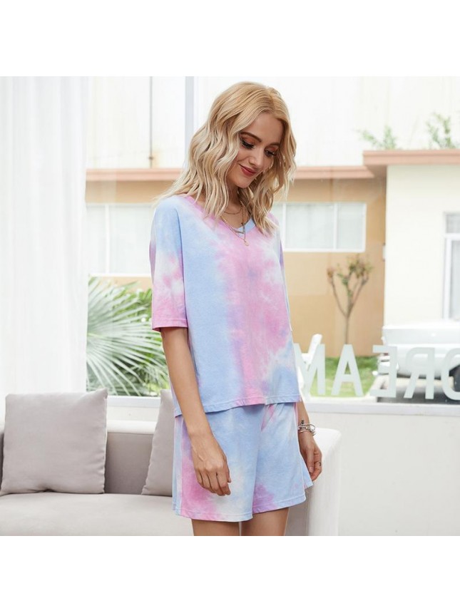 Cross the pink powder two piece T shirt home