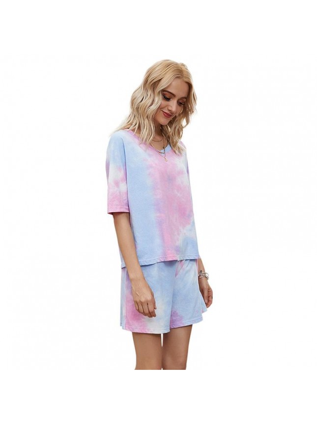 Cross the pink powder two piece T shirt home