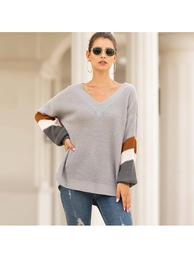 Sweater chicken heart lantern sleeve strique fashion outfits