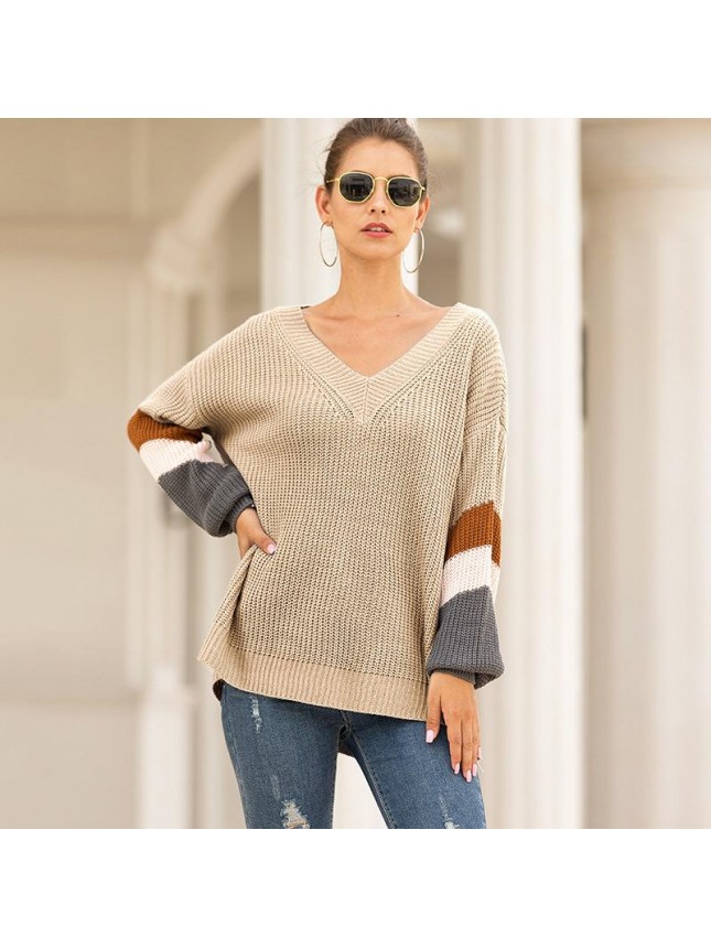 Sweater chicken heart lantern sleeve strique fashion outfits