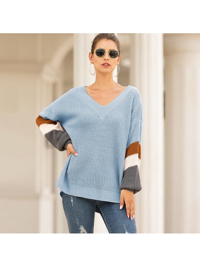 Sweater chicken heart lantern sleeve strique fashion outfits