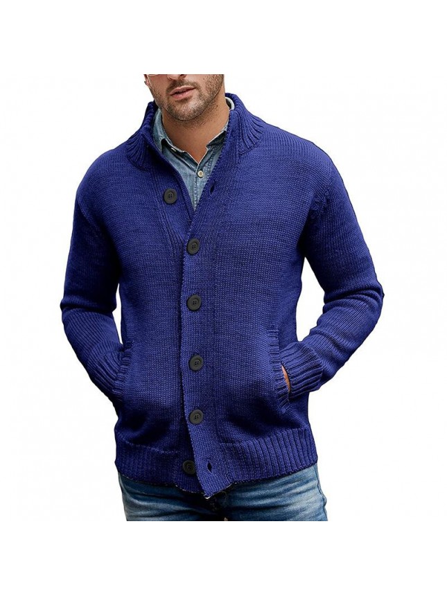 Sweater cardigan men’s single breasted knit jacket large size fashion outfits