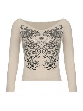 Top Phoenix Printed Balding Lace Lace Bulk Size T Shirt