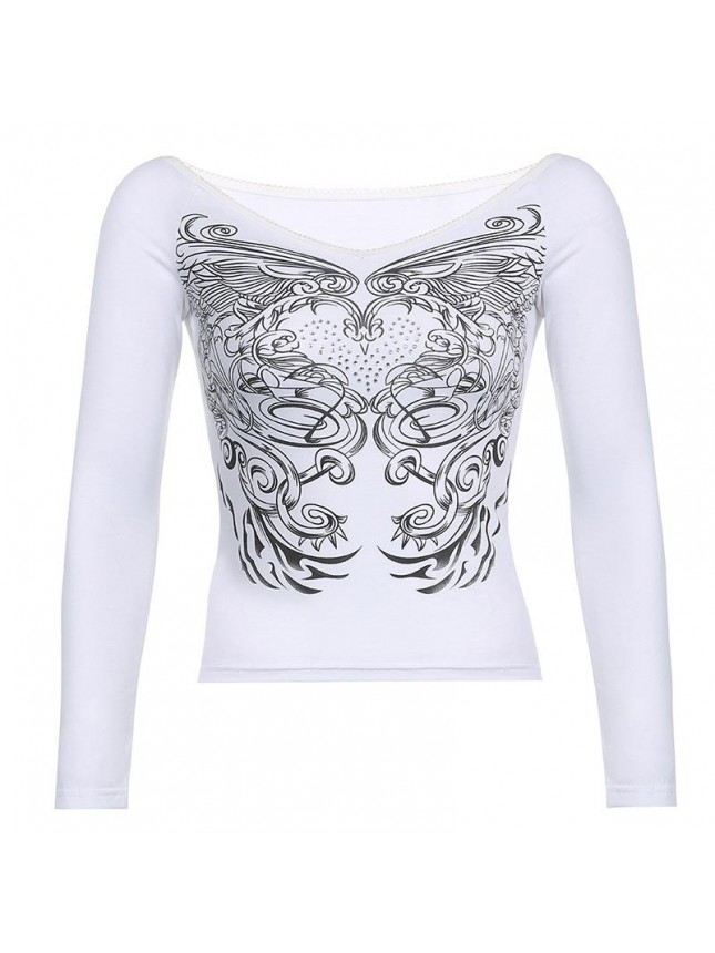 Top Phoenix Printed Balding Lace Lace Bulk Size T Shirt