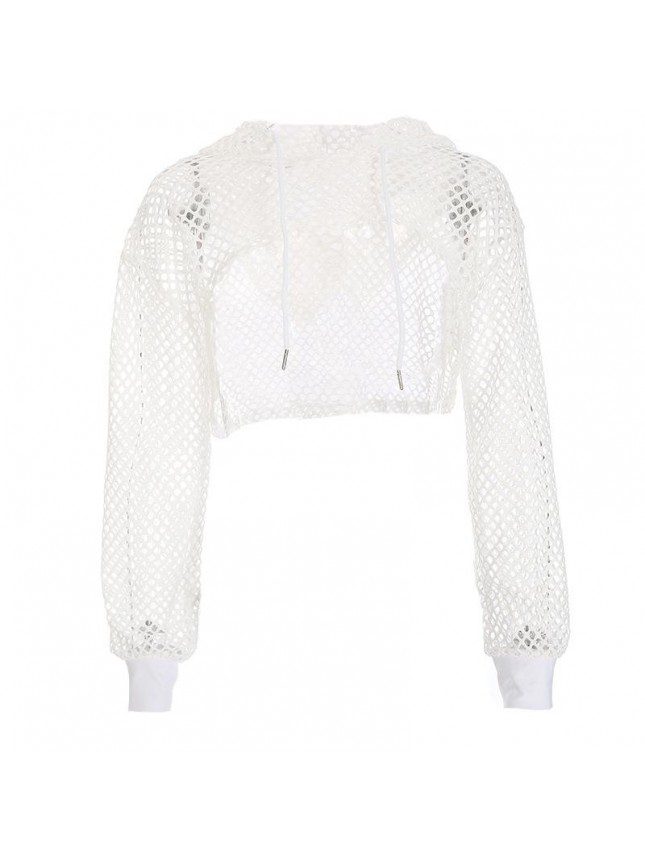 Mesh hollow system with sunscreen shirt T shirt