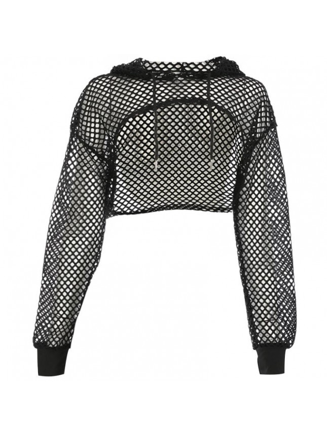 Mesh hollow system with sunscreen shirt T shirt
