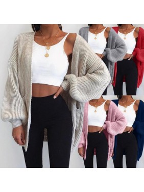 Solid color loose sweater fashion outfits