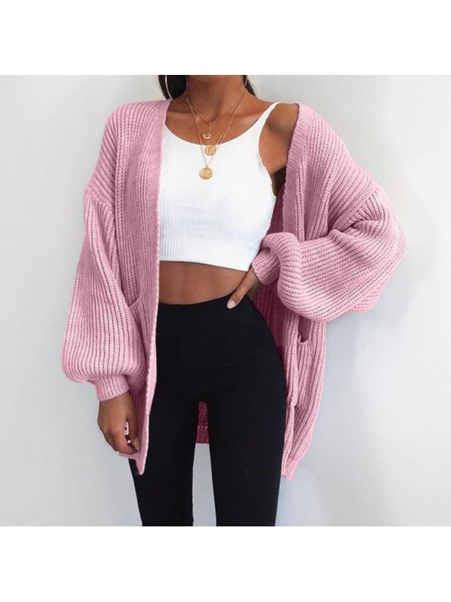 Solid color loose sweater fashion outfits