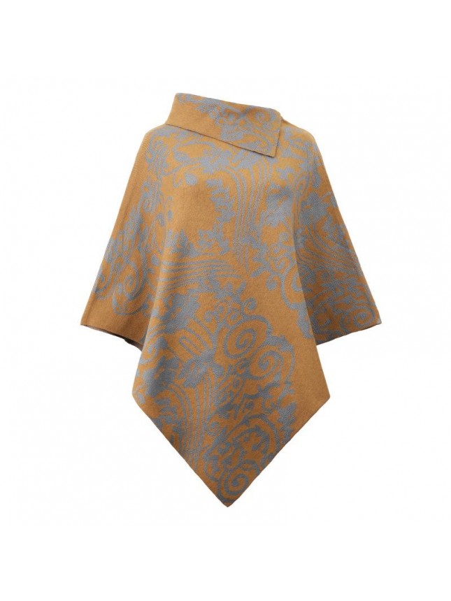 Side printing cloak shawl fashion outfits