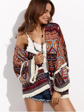 Source shawl printage Beach top shirt jacket