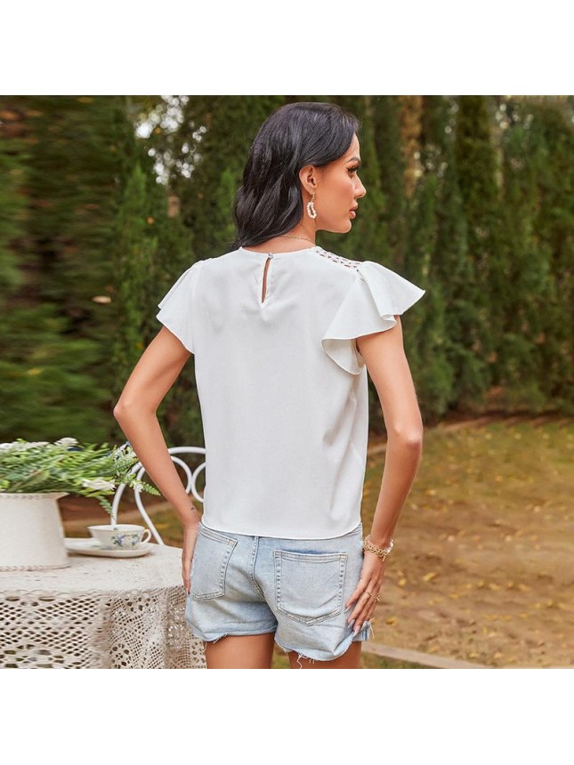 Scissor solid color T shirt