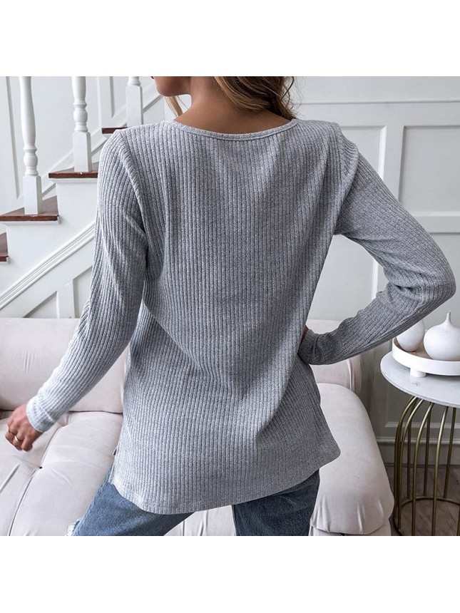Pit strip cross jeweng long sleeve T shirt top