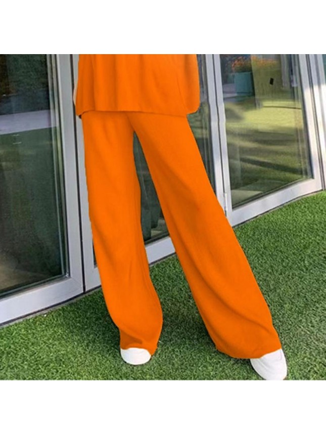 Solid color knit set POLO tower two piece set fashion outfits