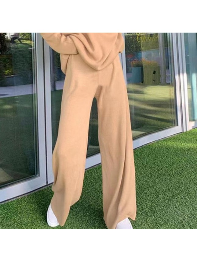 Solid color knit set POLO tower two piece set fashion outfits