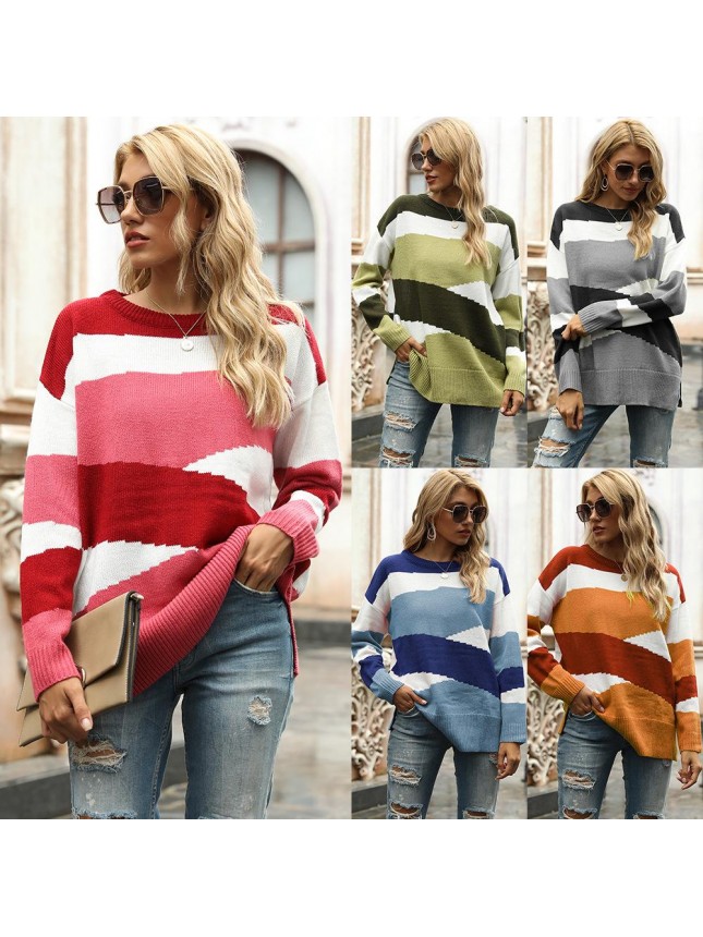 Striped color fashion outfits