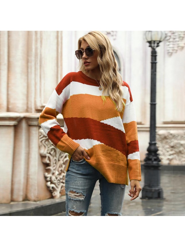 Striped color fashion outfits