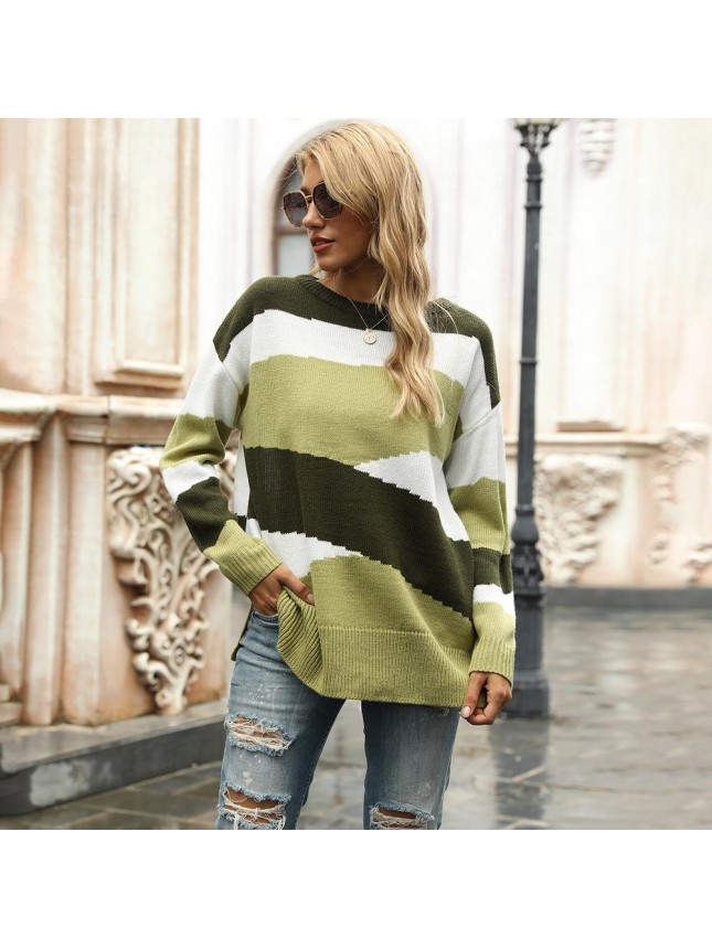 Striped color fashion outfits