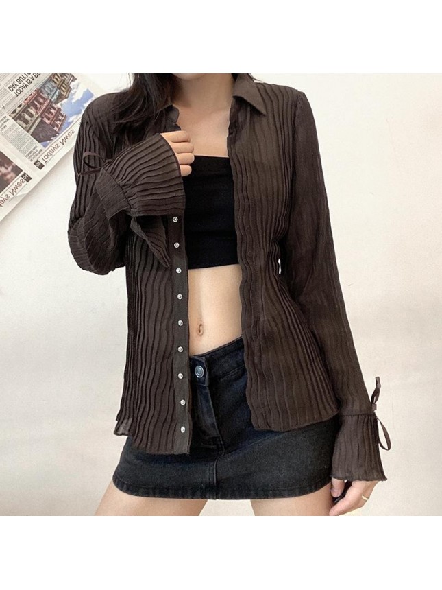 Pressure Retro Perspective Single Scroll Lucong Shirt