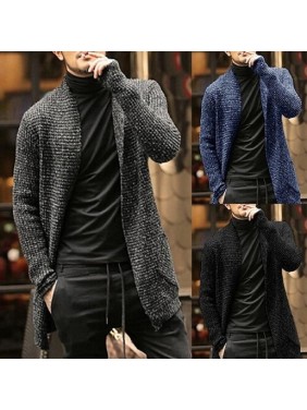 Sweater cardigan long sleeved knitting open shirt coat fashion outfits