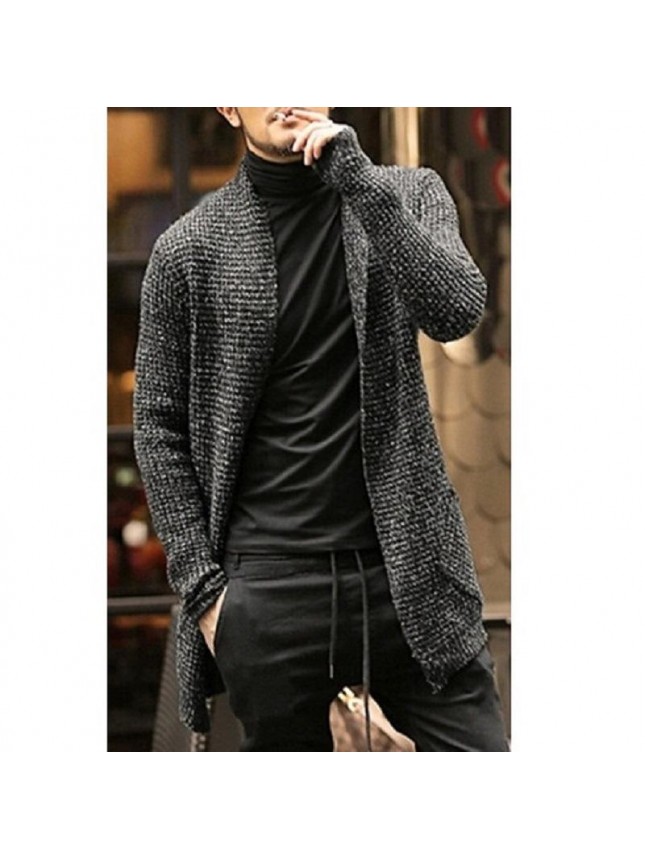 Sweater cardigan long sleeved knitting open shirt coat fashion outfits