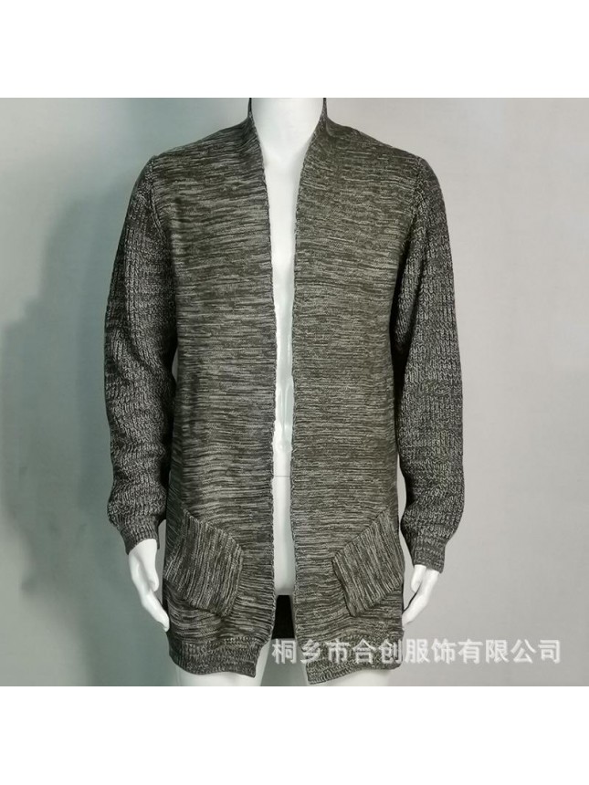 Sweater cardigan long sleeved knitting open shirt coat fashion outfits
